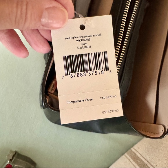Kate Spade Medium Triple Compartment Black Satchel - Picture 8 of 14